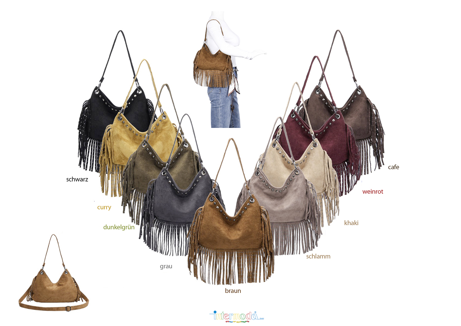 T 515 Western Tasche mit Fransen
