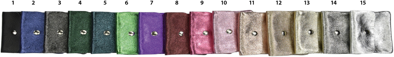 T 6401 kleine metallic Geldbörse