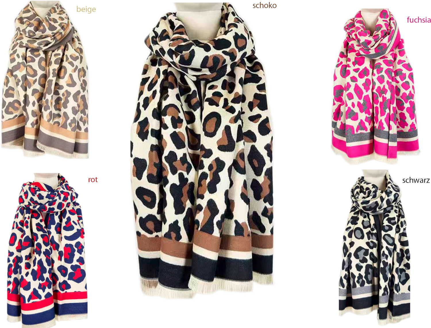 #353 Dicker Hochwertiger Leo-Schal