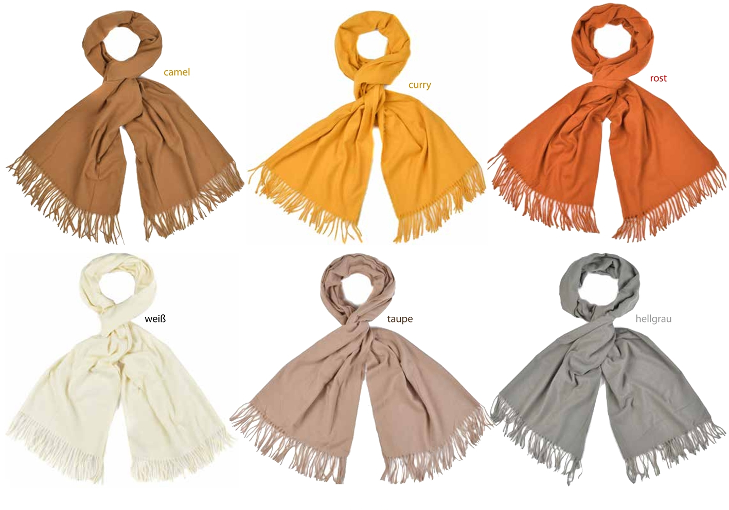 #317 weicher Schal Uni - Cashmere Feeling