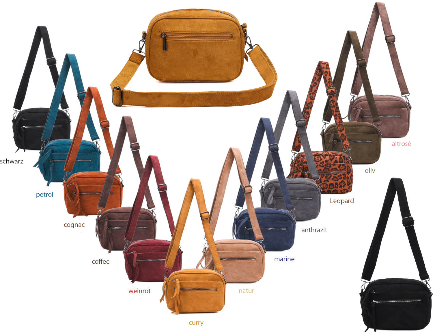 T 754 Velours-Tasche