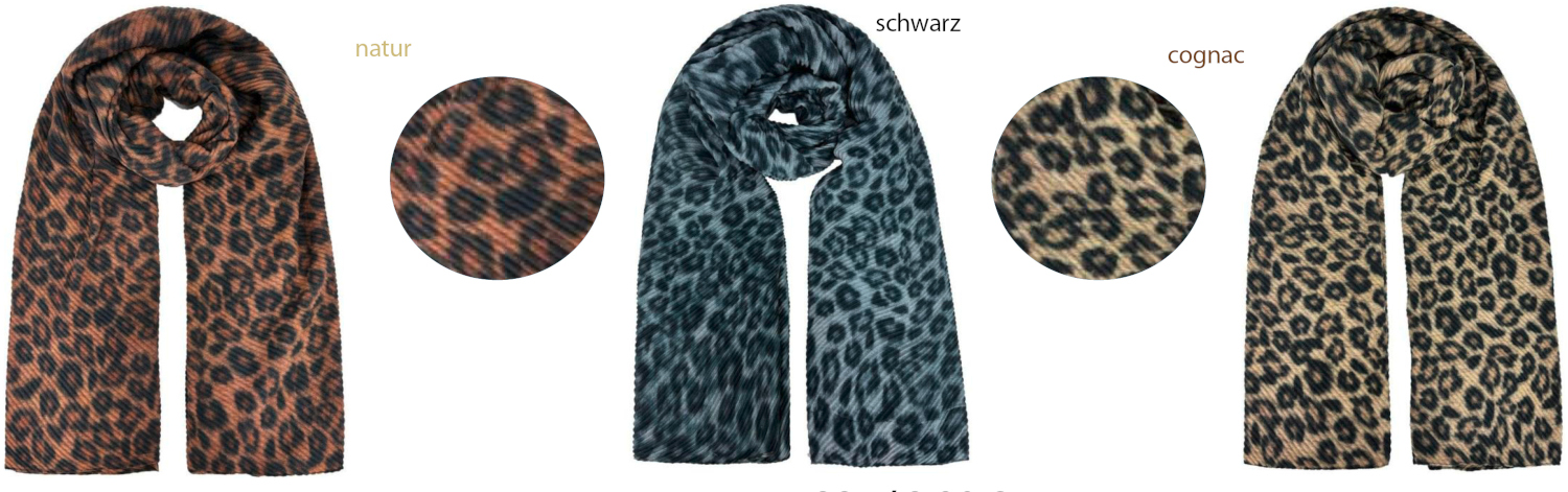 #887 flauschiger-geraffter-Plissee-Gepard-Schal