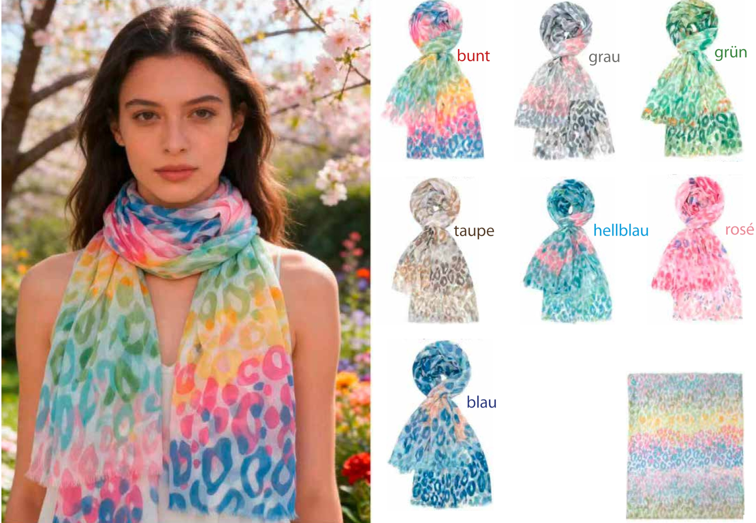 #229 Multicolor Schal