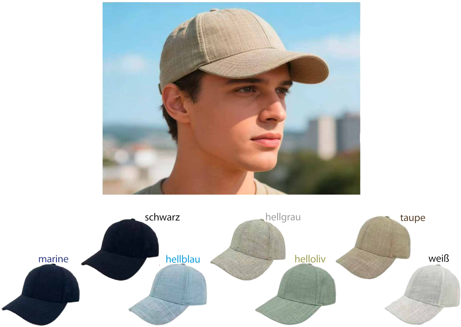 M 154 Leinen Cap Unisex