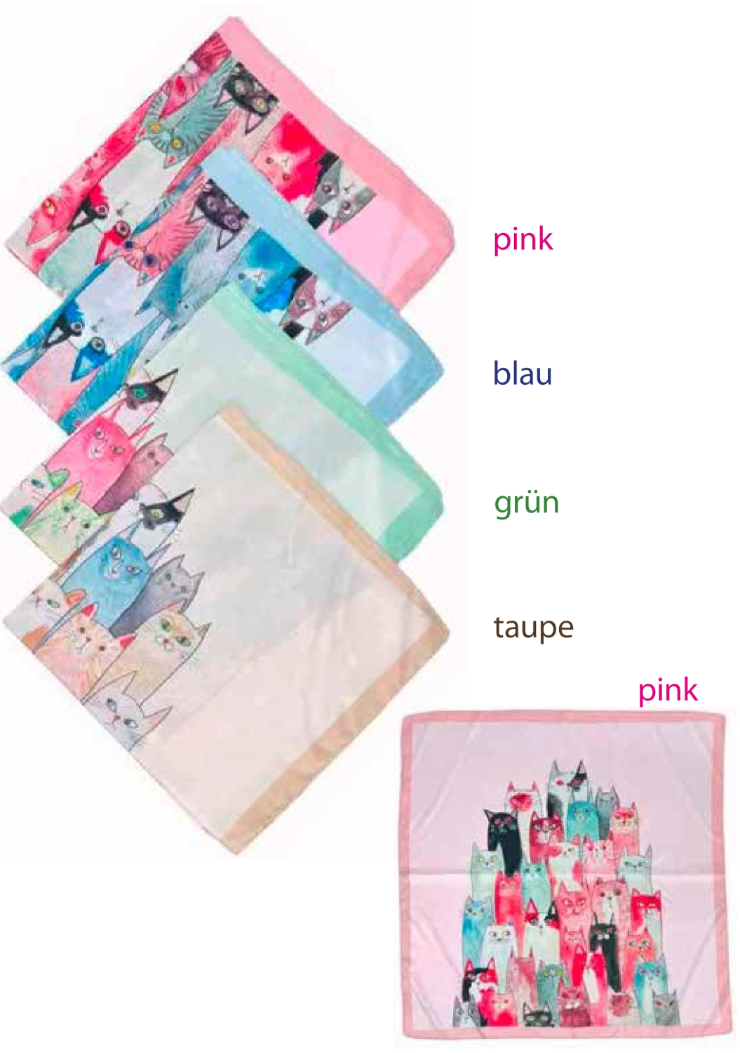 #418 Katzen Nickituch