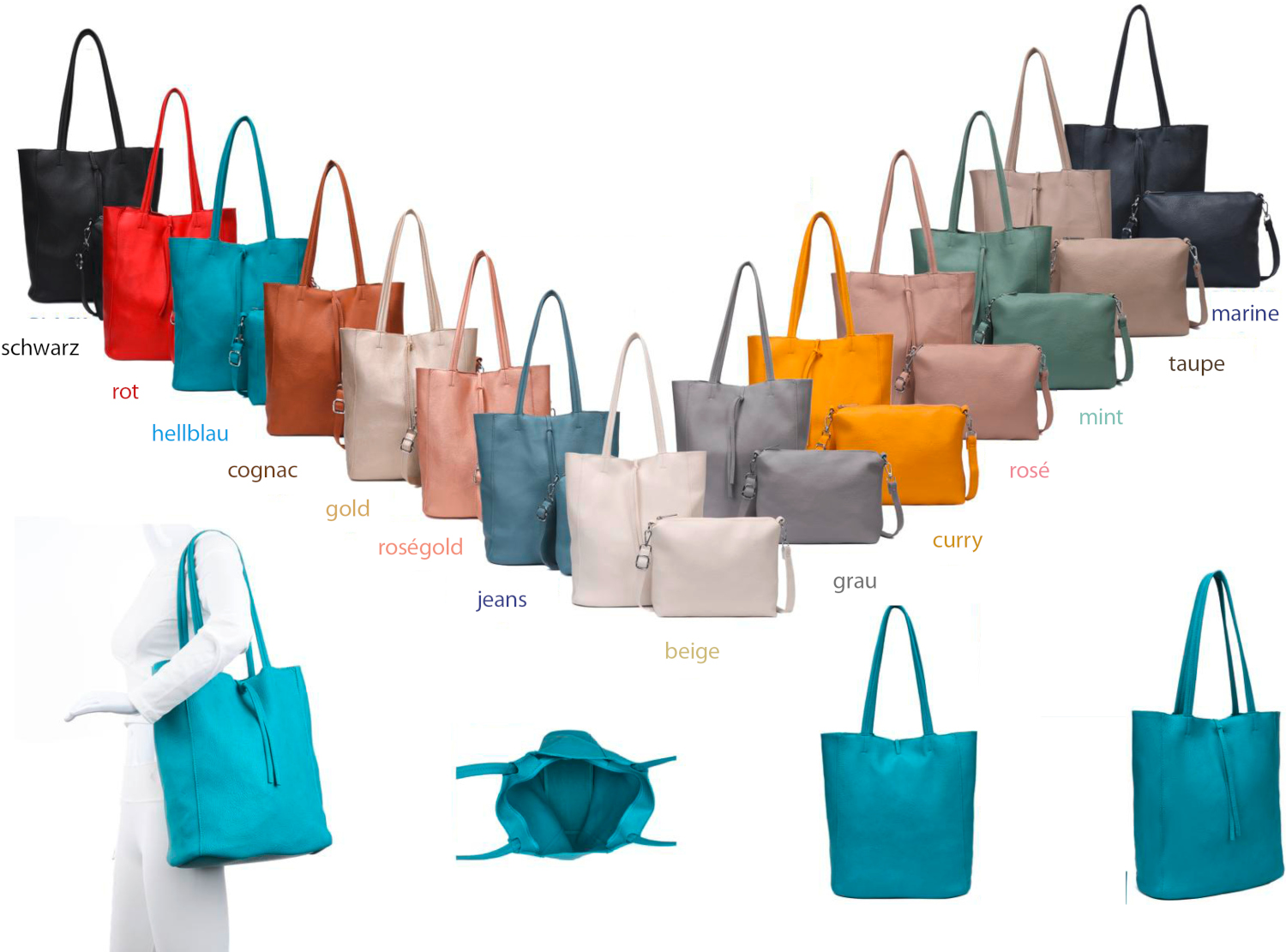 T 595 Kombi Taschen Set ( 1x große + 1x kleine Tasche)