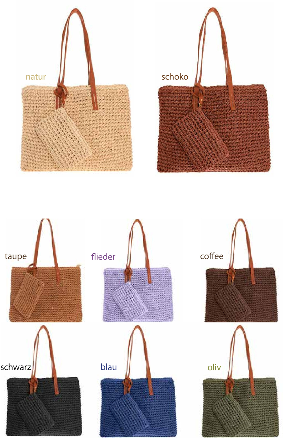 T 920 Shopping Netz-Tasche mit Börse