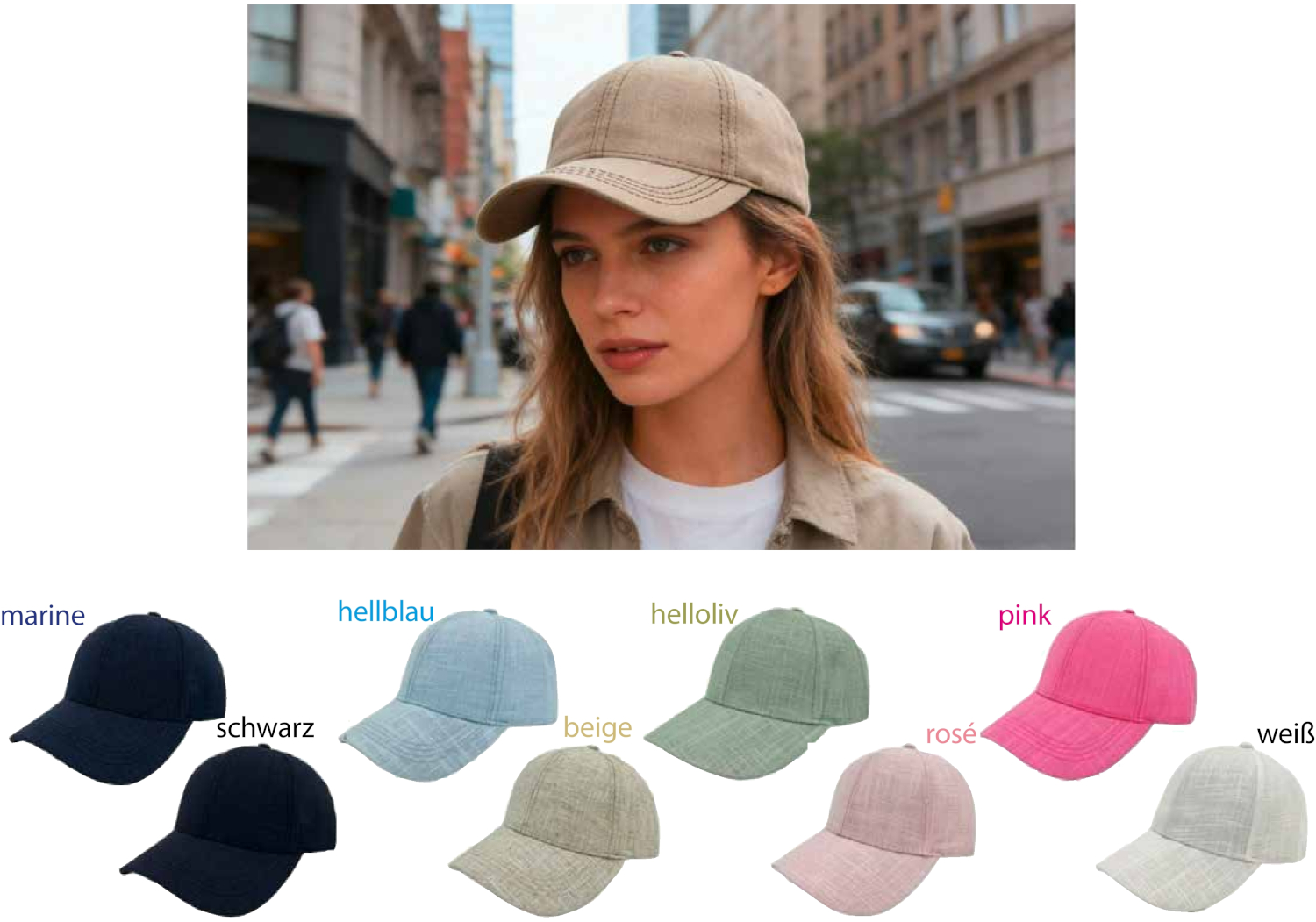 M 154 Leinen Cap Unisex