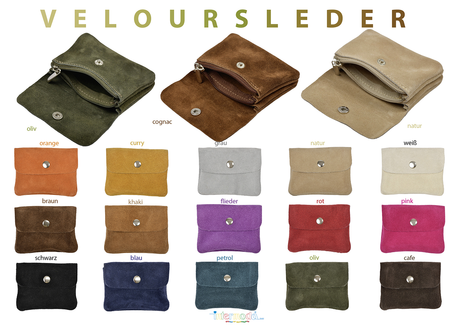 T 6422 Geldbörse aus Veloursleder