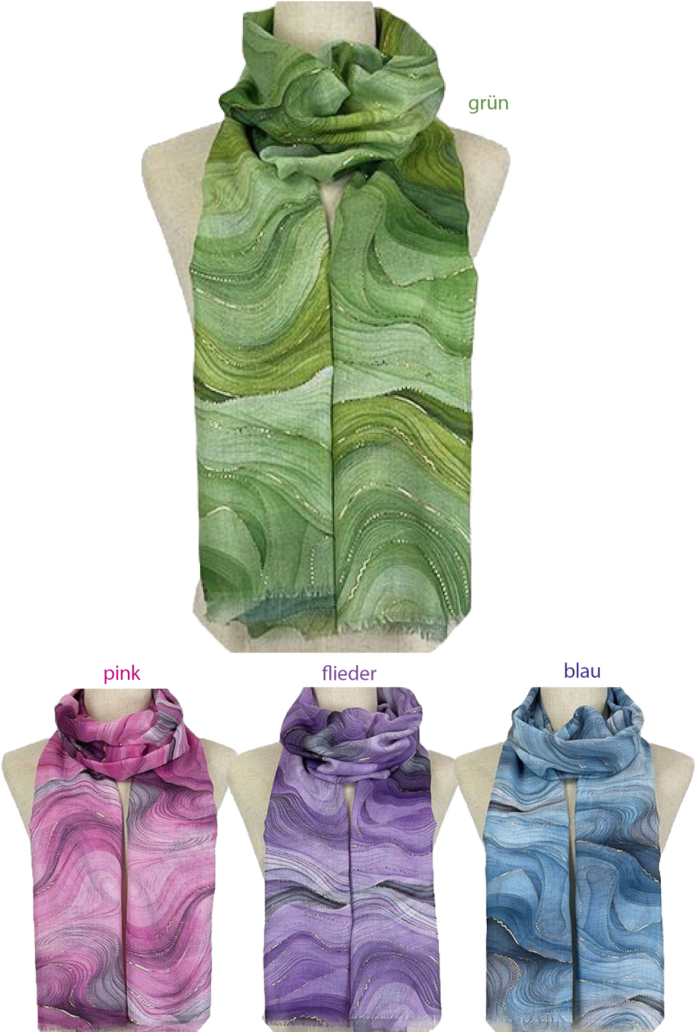 #810 Wellen Schal