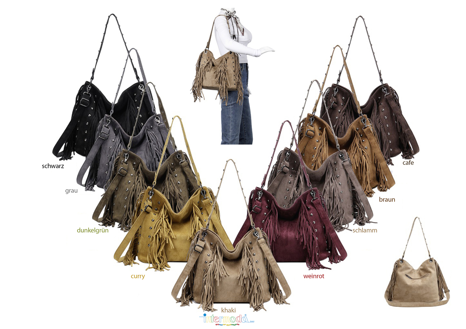 T 520 Western Tasche mit Fransen