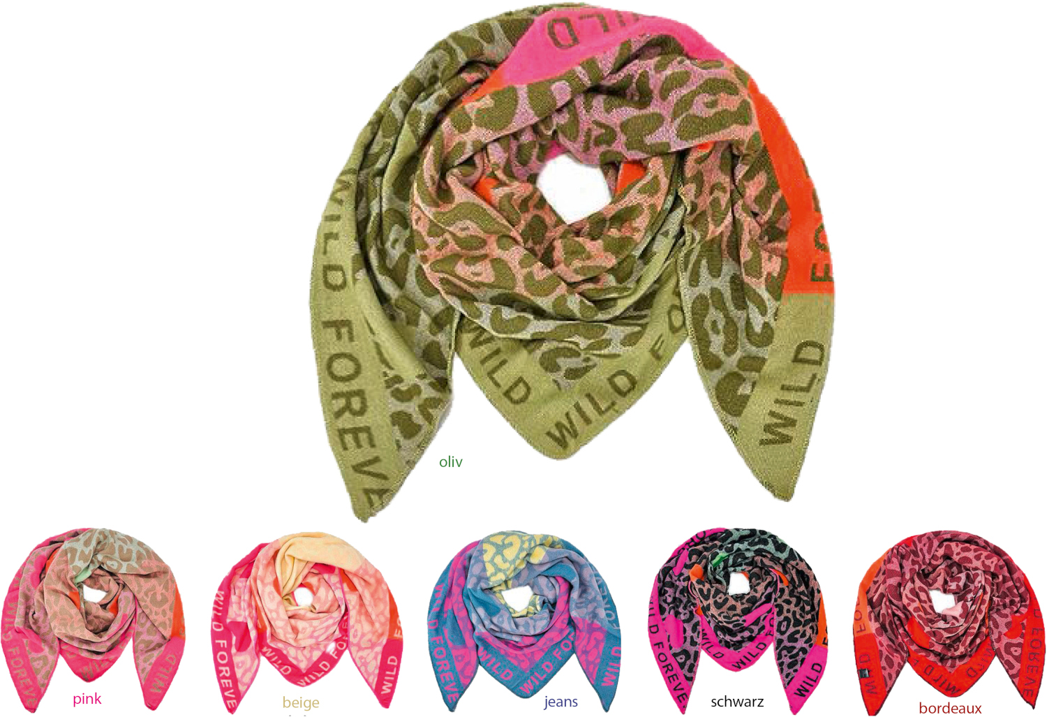 #701 dicker-Dreiecks-Schal